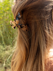 Bow Hair Clip -Classic Brown