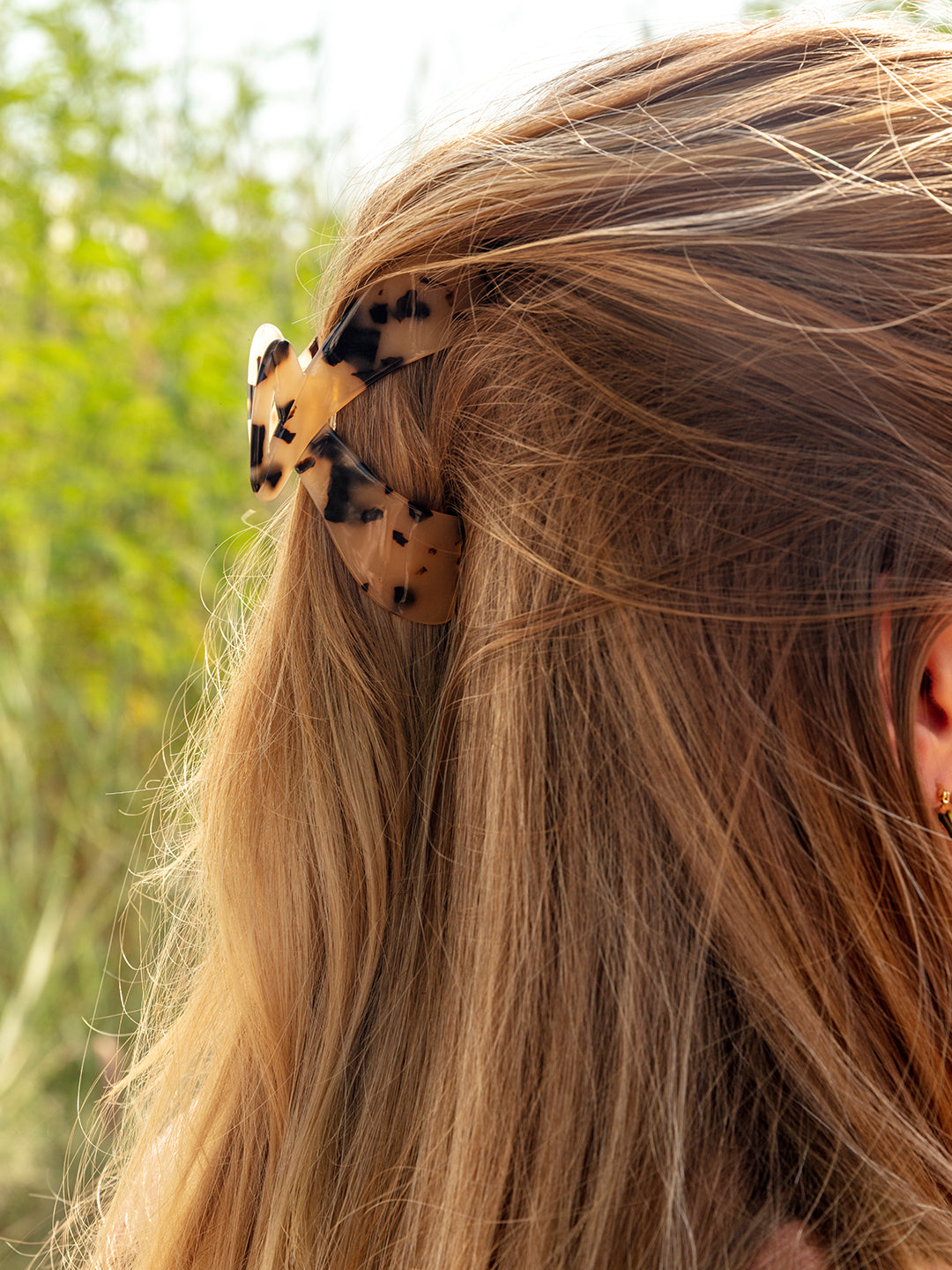 Bow Hair Clip -Classic Brown