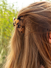 Bow Hair Clip -Classic Brown