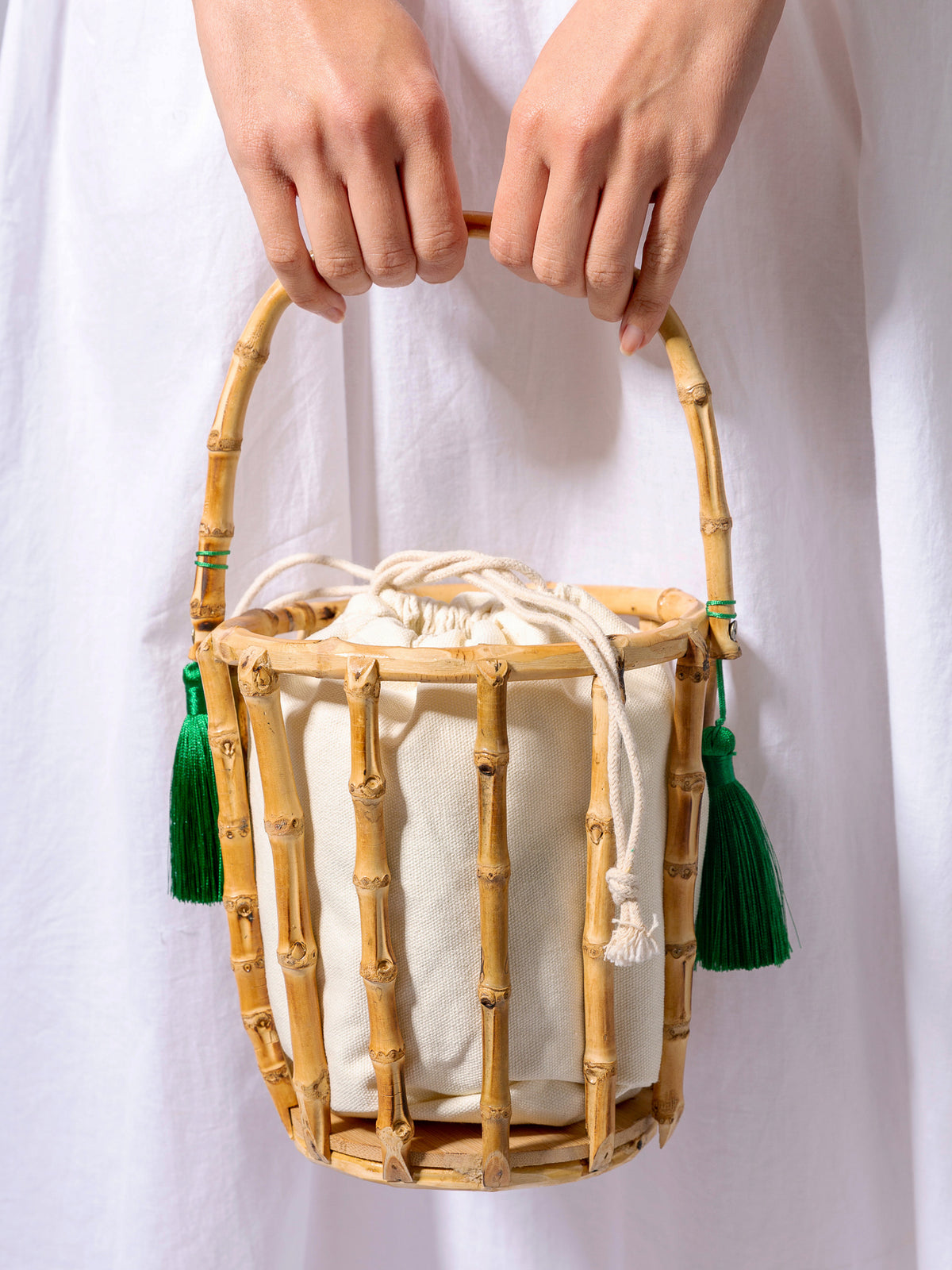 Bamboo Bucket Bag