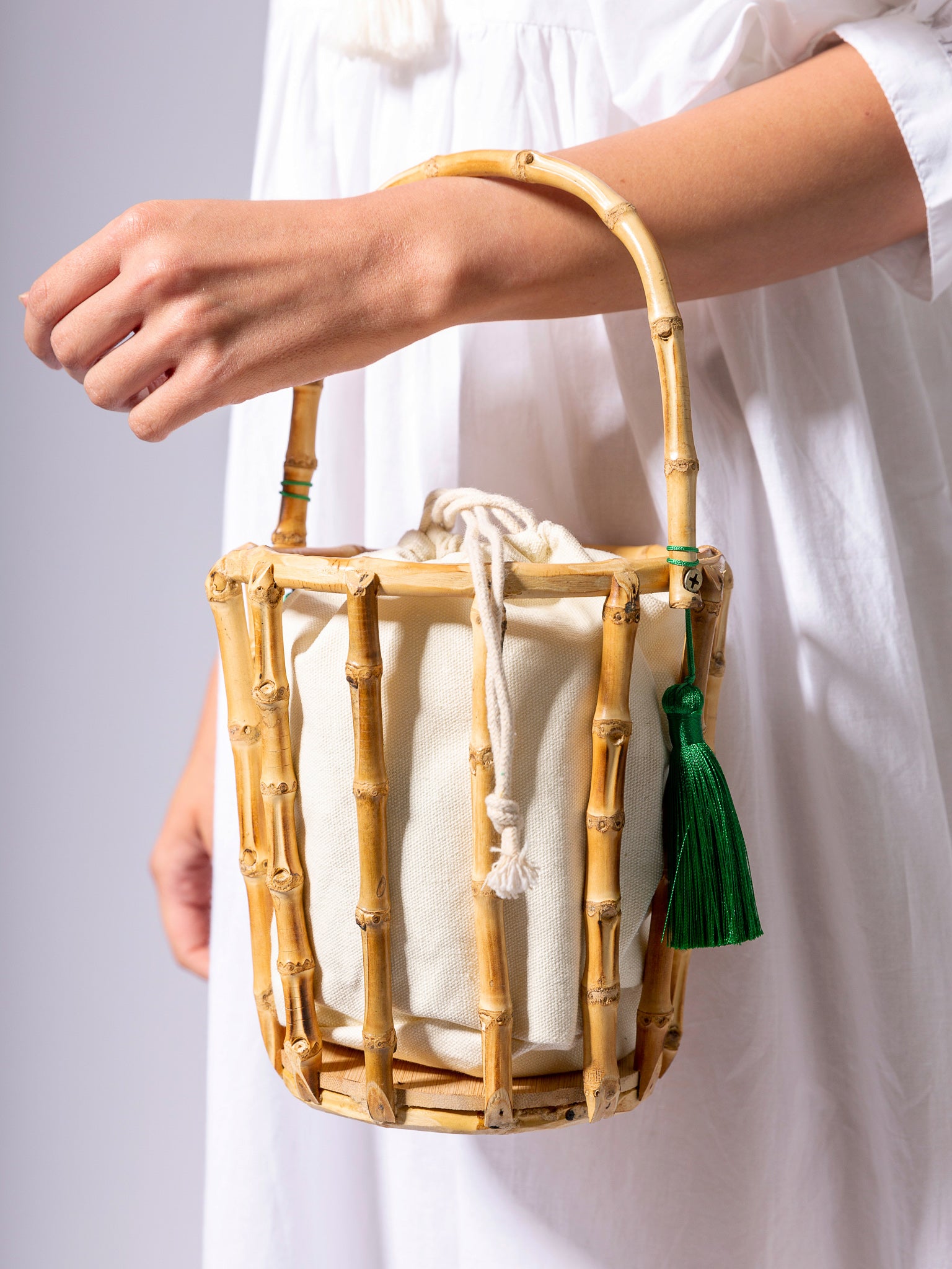 Bamboo Bucket Bag