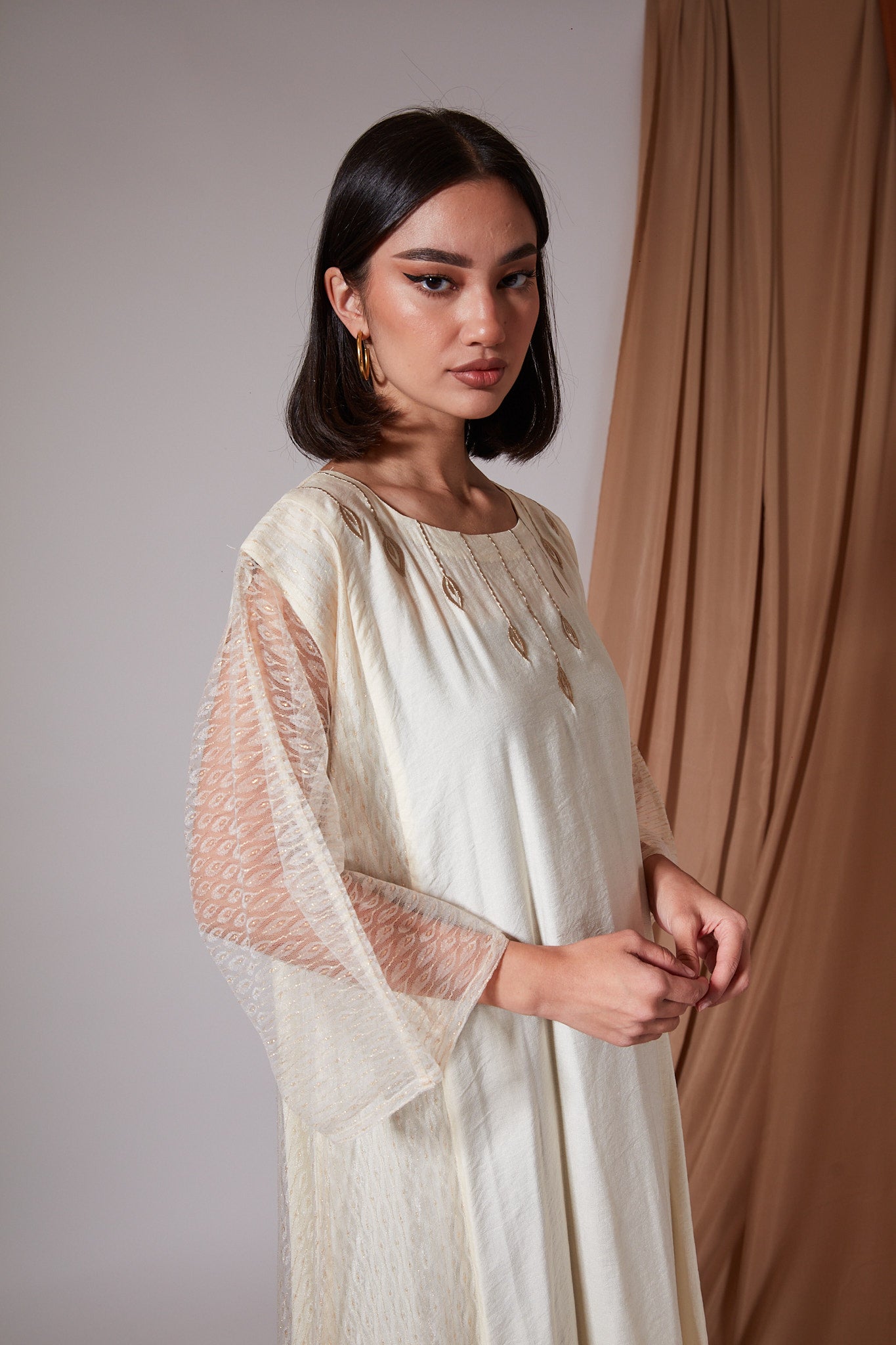 Beige Classic Kaftan