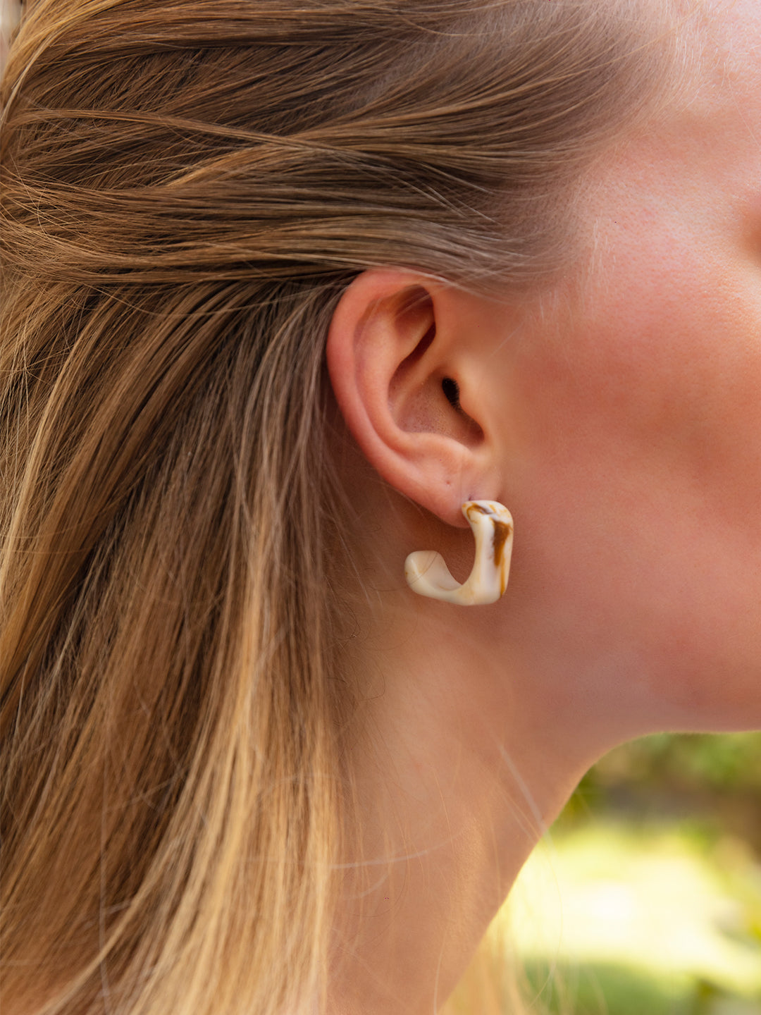 Vintage inspired square hoops