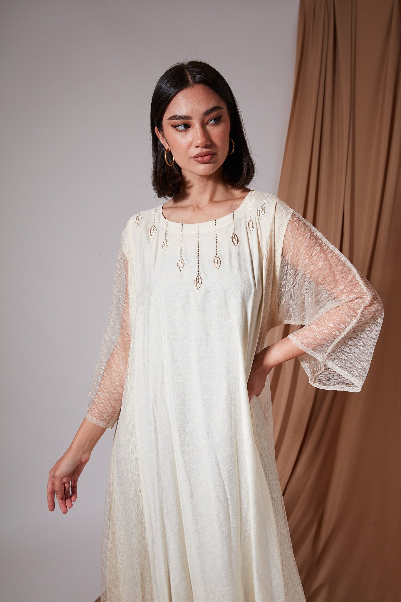 Beige Classic Kaftan