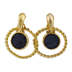 Black Stones Earrings