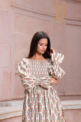 Amira Golden Pine Kaftan