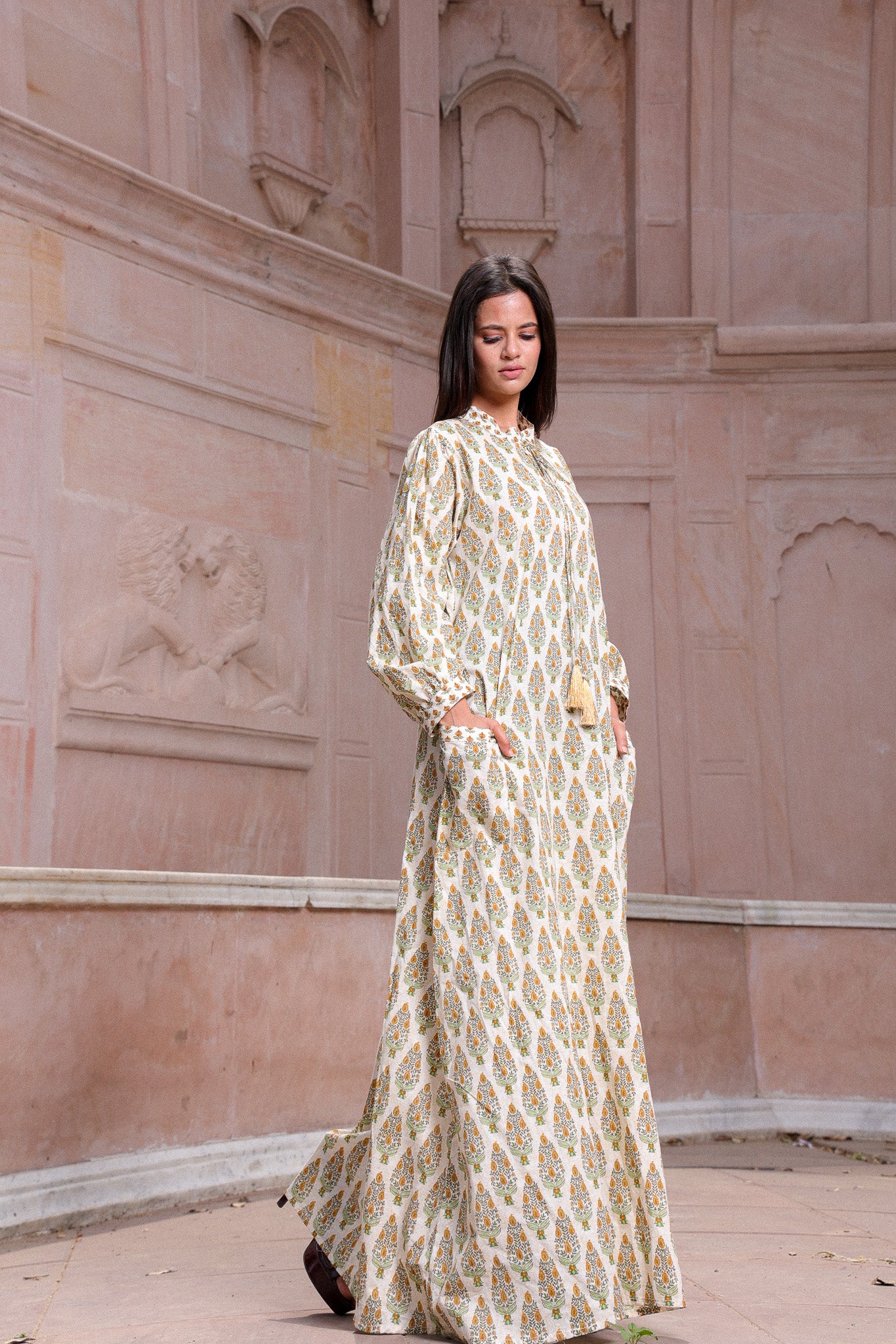 Aria Golden Pine Kaftan