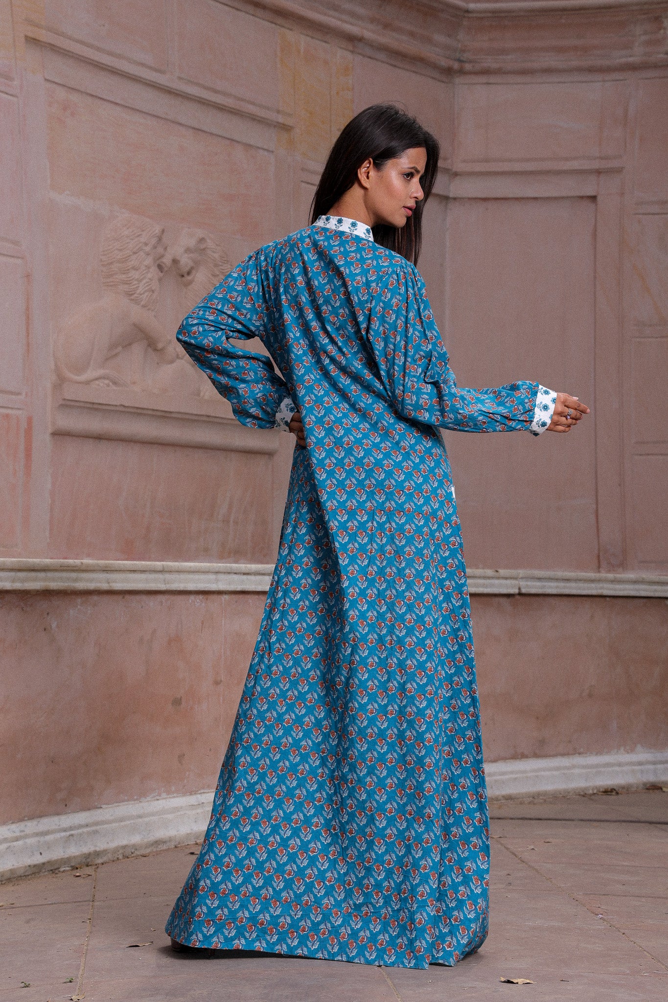 Aria Blue Rose Kaftan