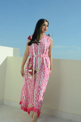 Fuchsia Triangel kaftan