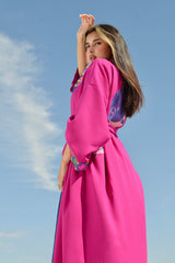 Fuchsia Kimono Colored Earth print