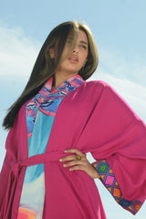 Fuchsia Kimono Colored Earth print