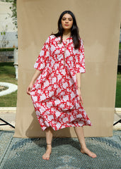 Dahlia Red Kaftan