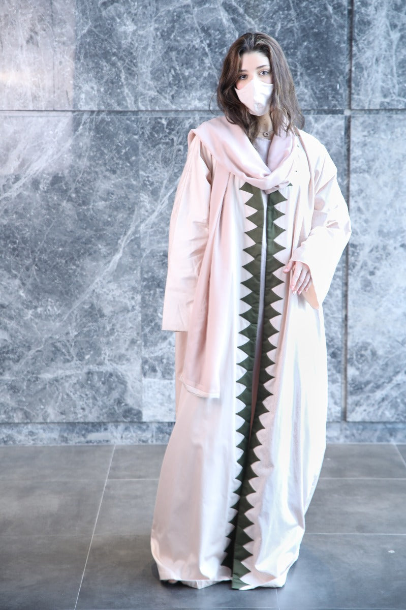 Zigzag Bicolor Abaya