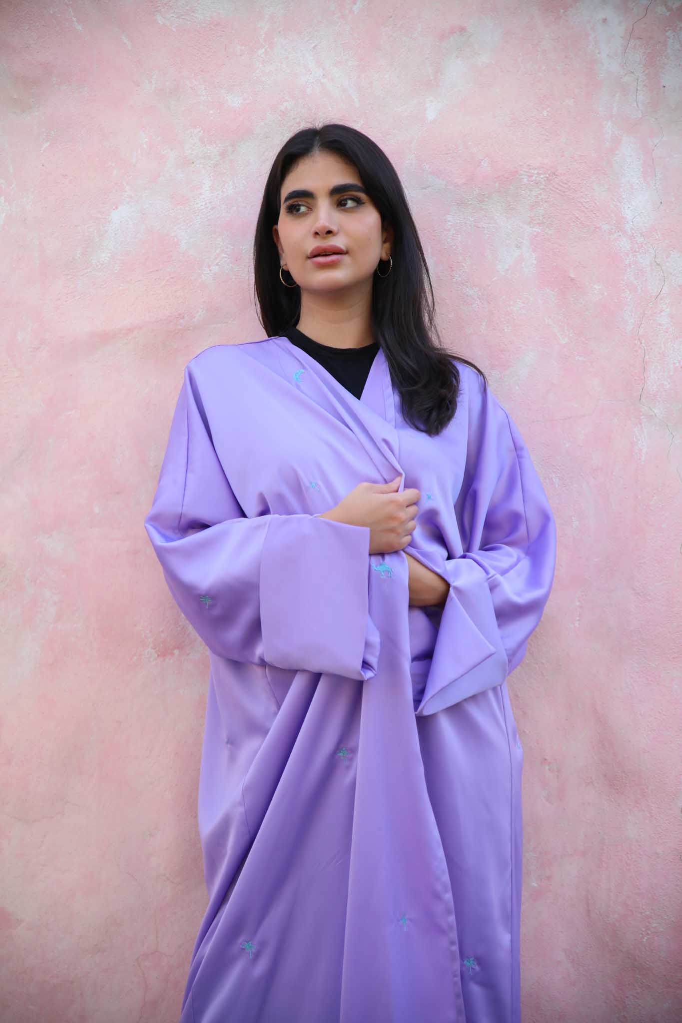 The Journey Abaya In Lavender