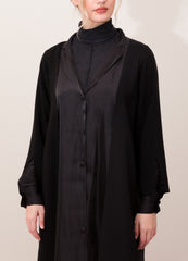 Black Organza Abaya