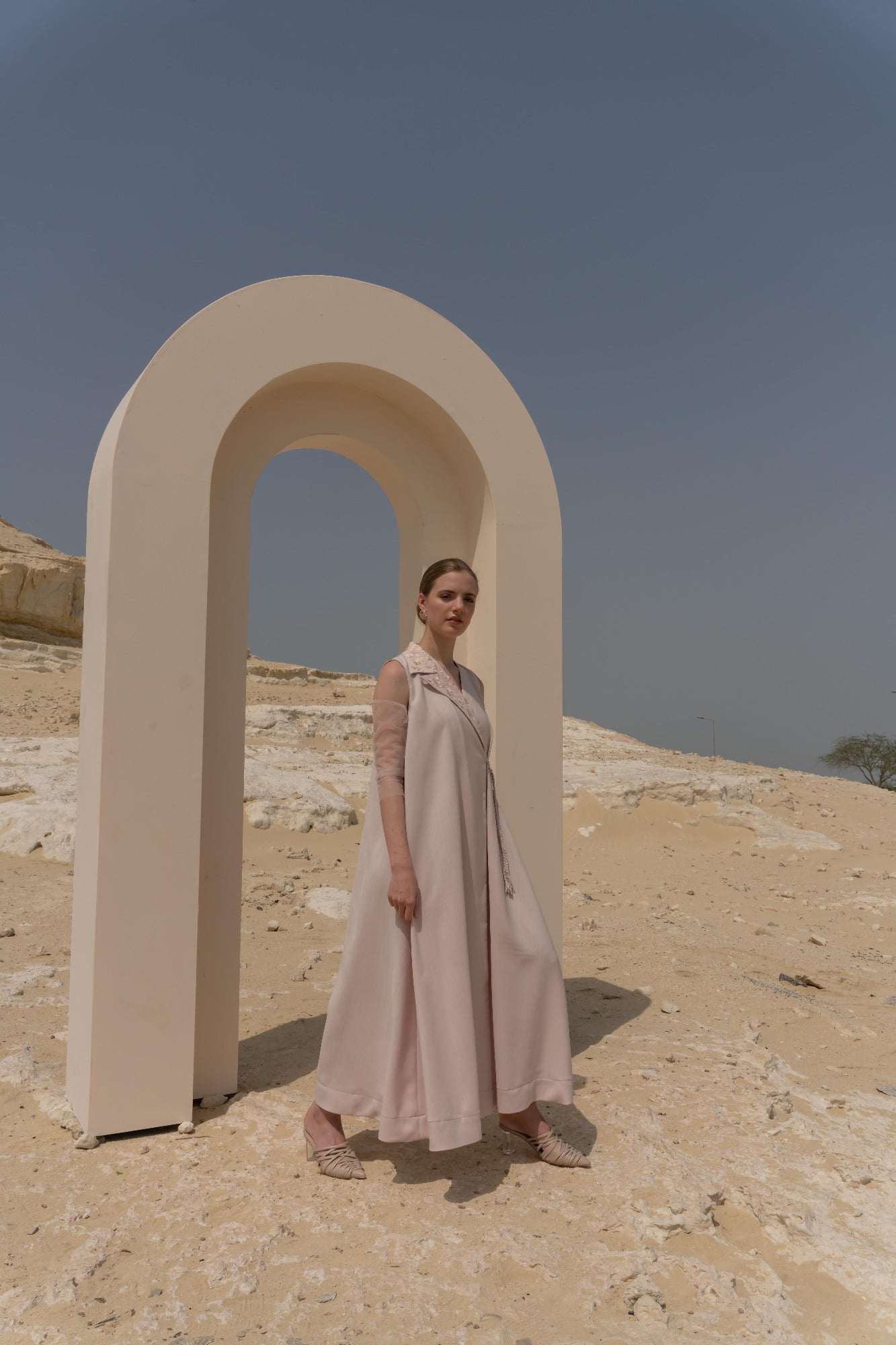 Wrap Kaftan - Light Pink