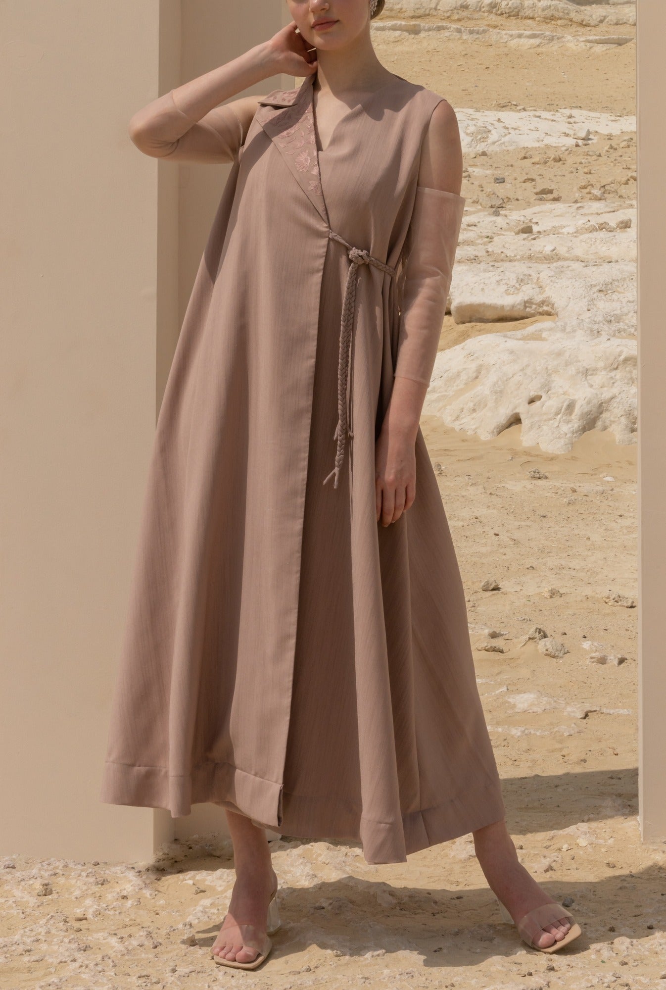 Wrap Kaftan - Dusty Pink