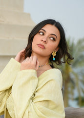 Turquoise Flora Earring