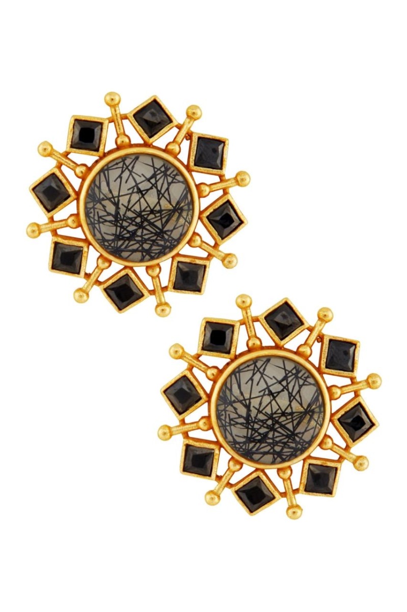 Black Stars Earrings