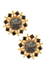 Black Stars Earrings