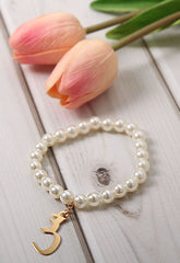 Arabic Letter Pearl Bracelet