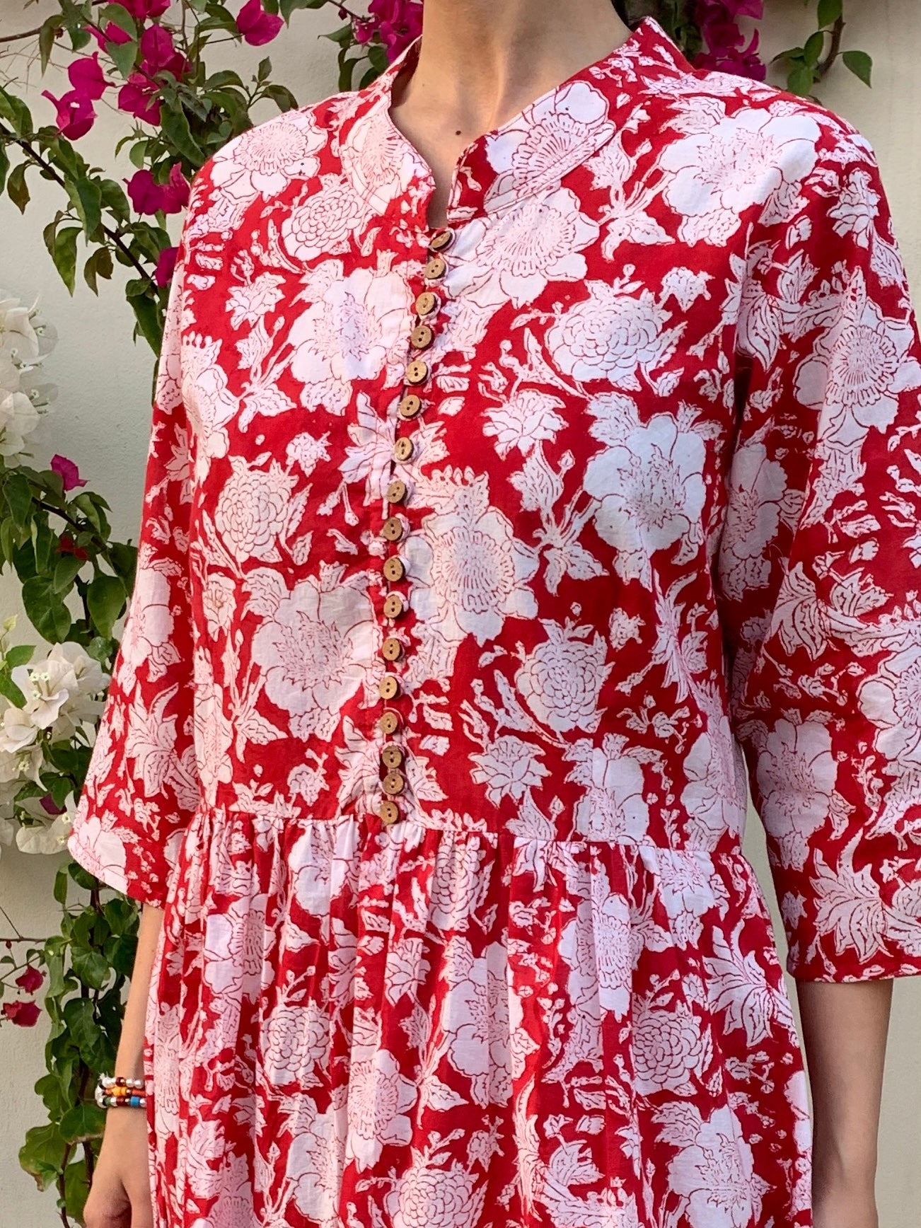 Dahlia Red Kaftan