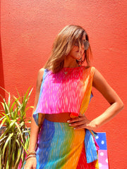 Rainbow wrap Skirt and Top