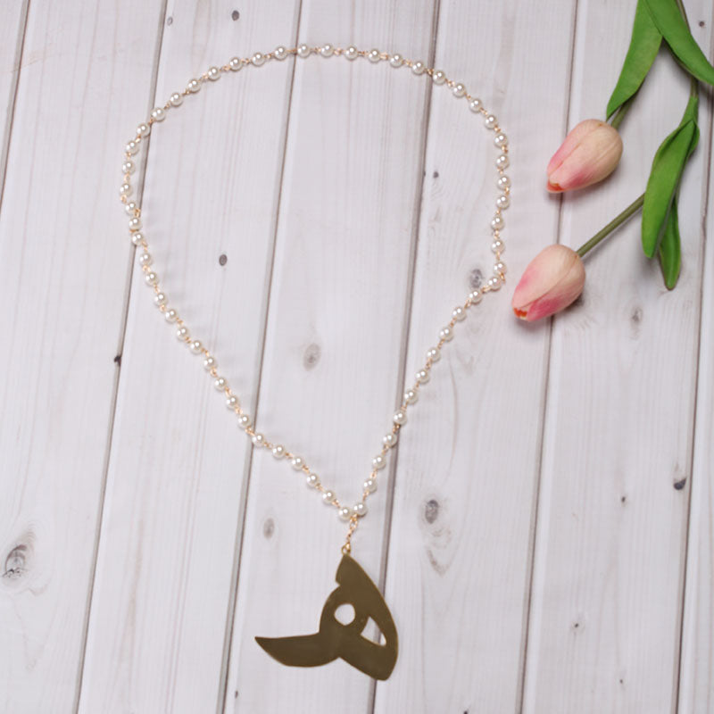 Arabic Letter Pearl Necklace