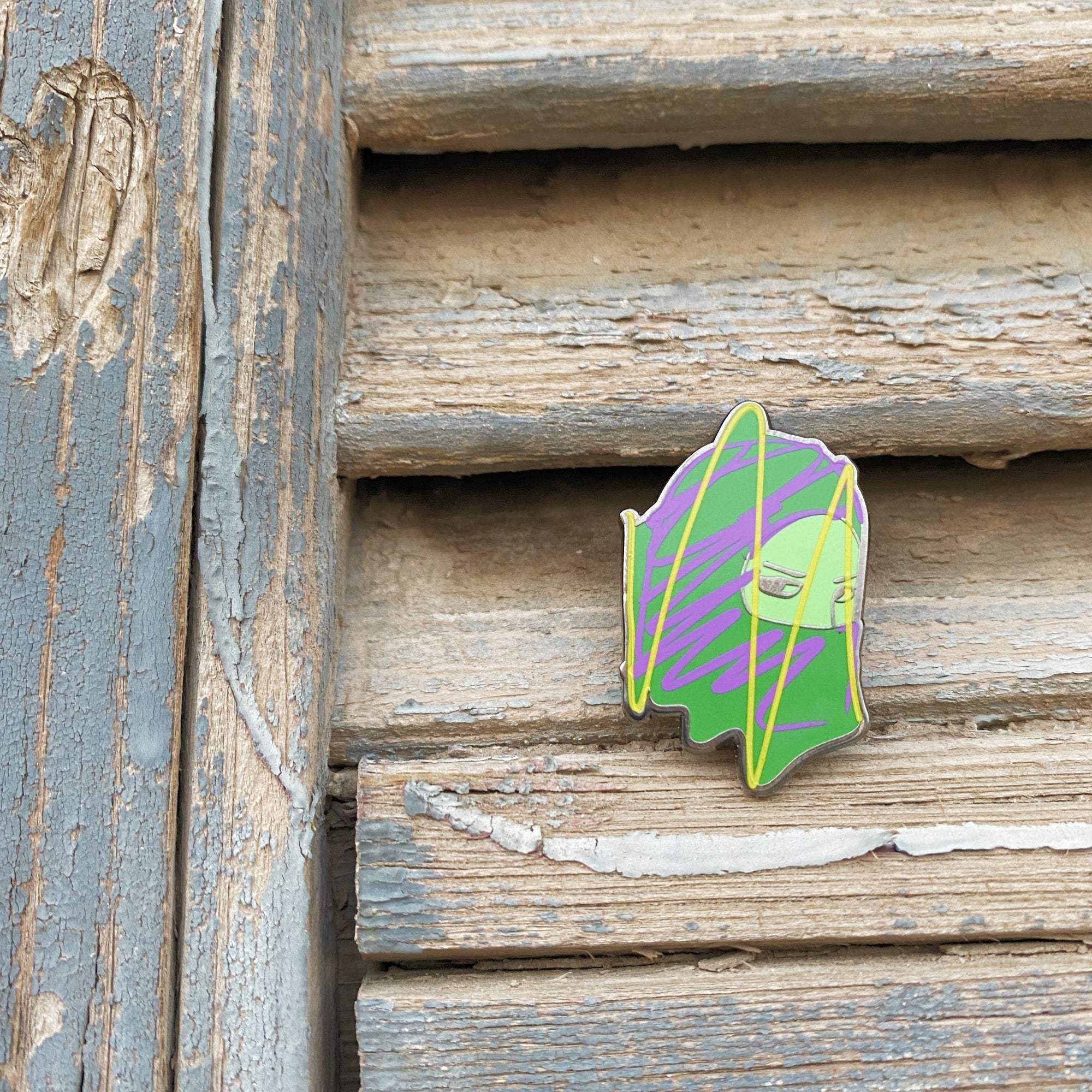 Talal Al Zeid Art Series Pin: Green