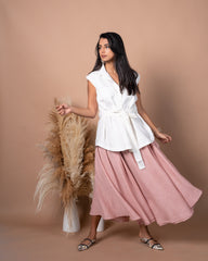 Blush - Shirt Skirt Set