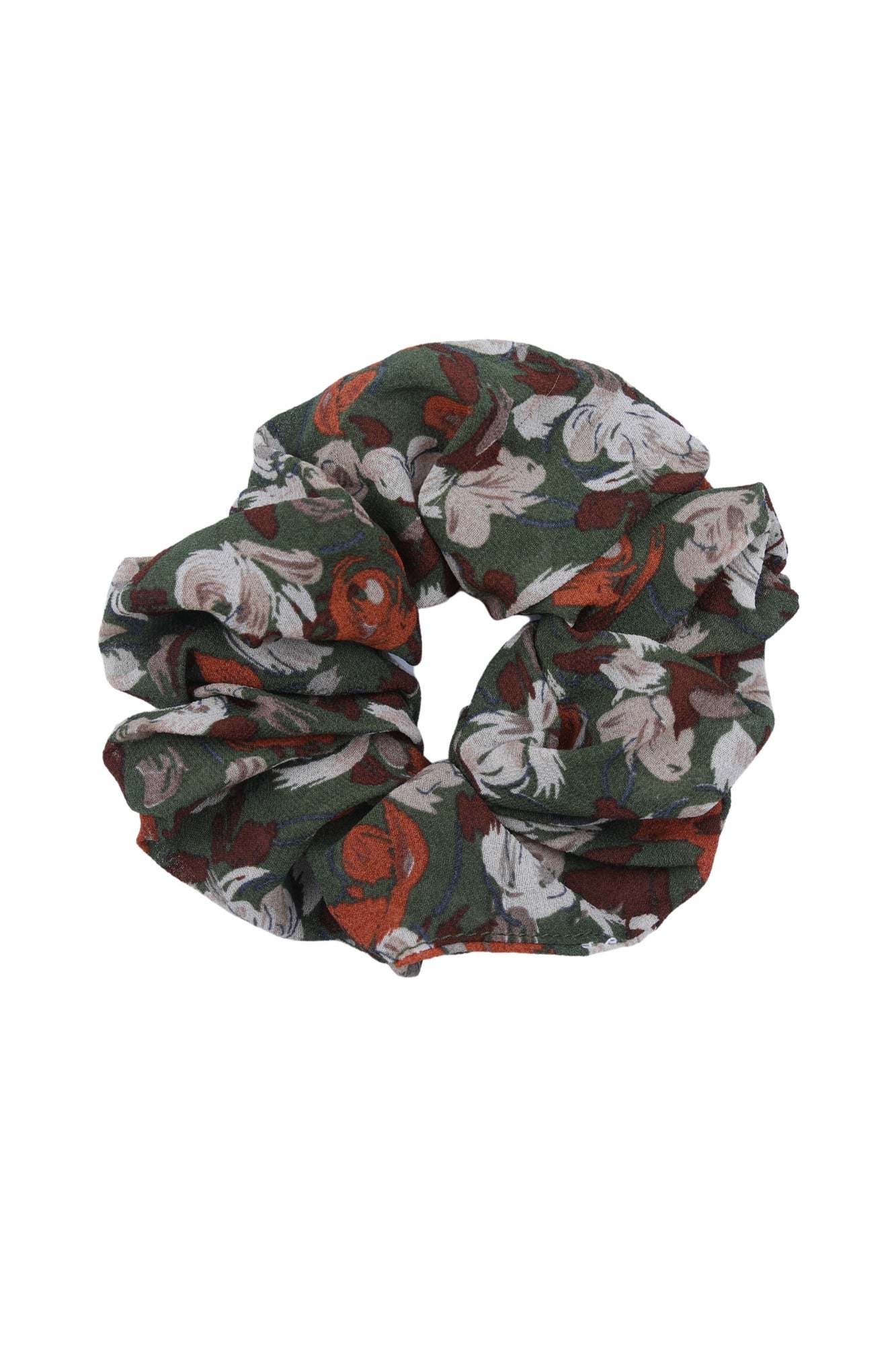 Retro Floral Scrunchie