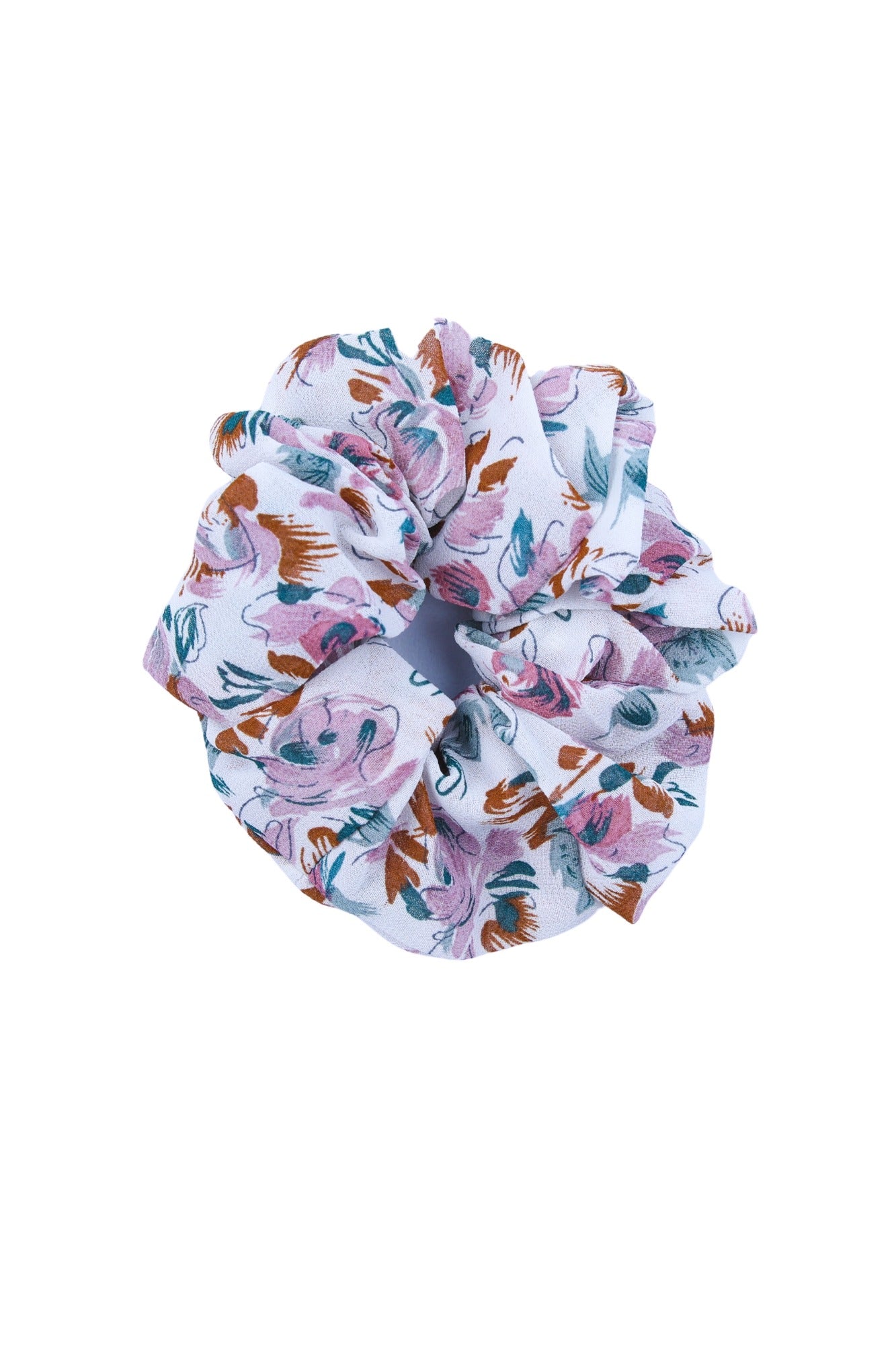 Retro Floral Scrunchie