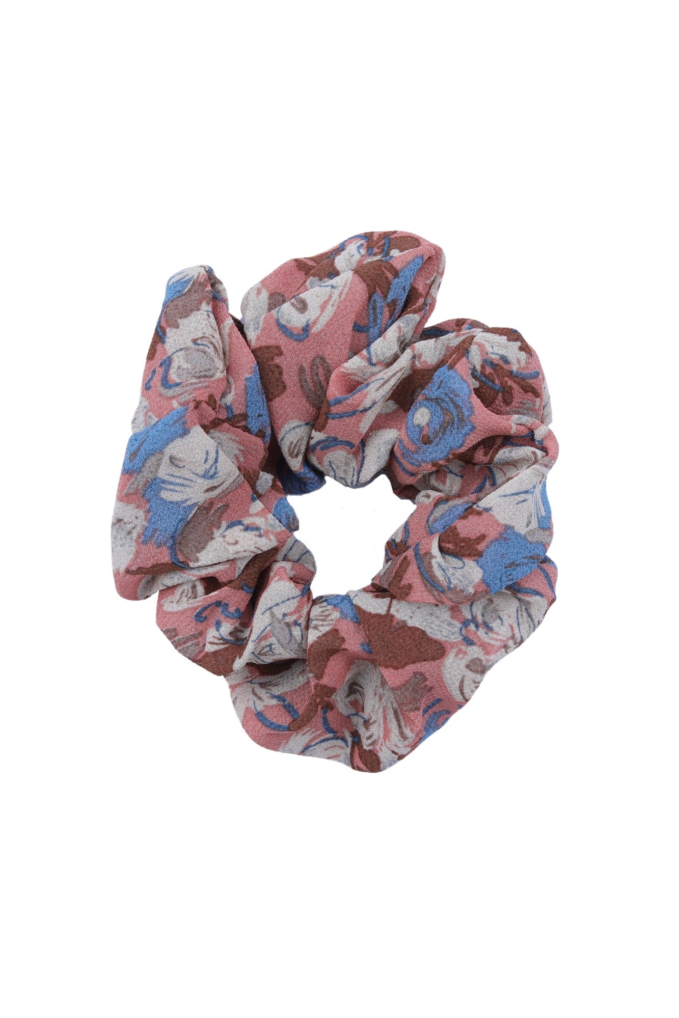 Retro Floral Scrunchie