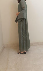 Green Organza Kaftan